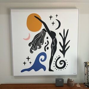 Mod Shop large painting brand new 4’x4’